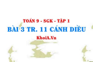 Bài 3 trang 11 Toán 9 Cánh diều Tập 1